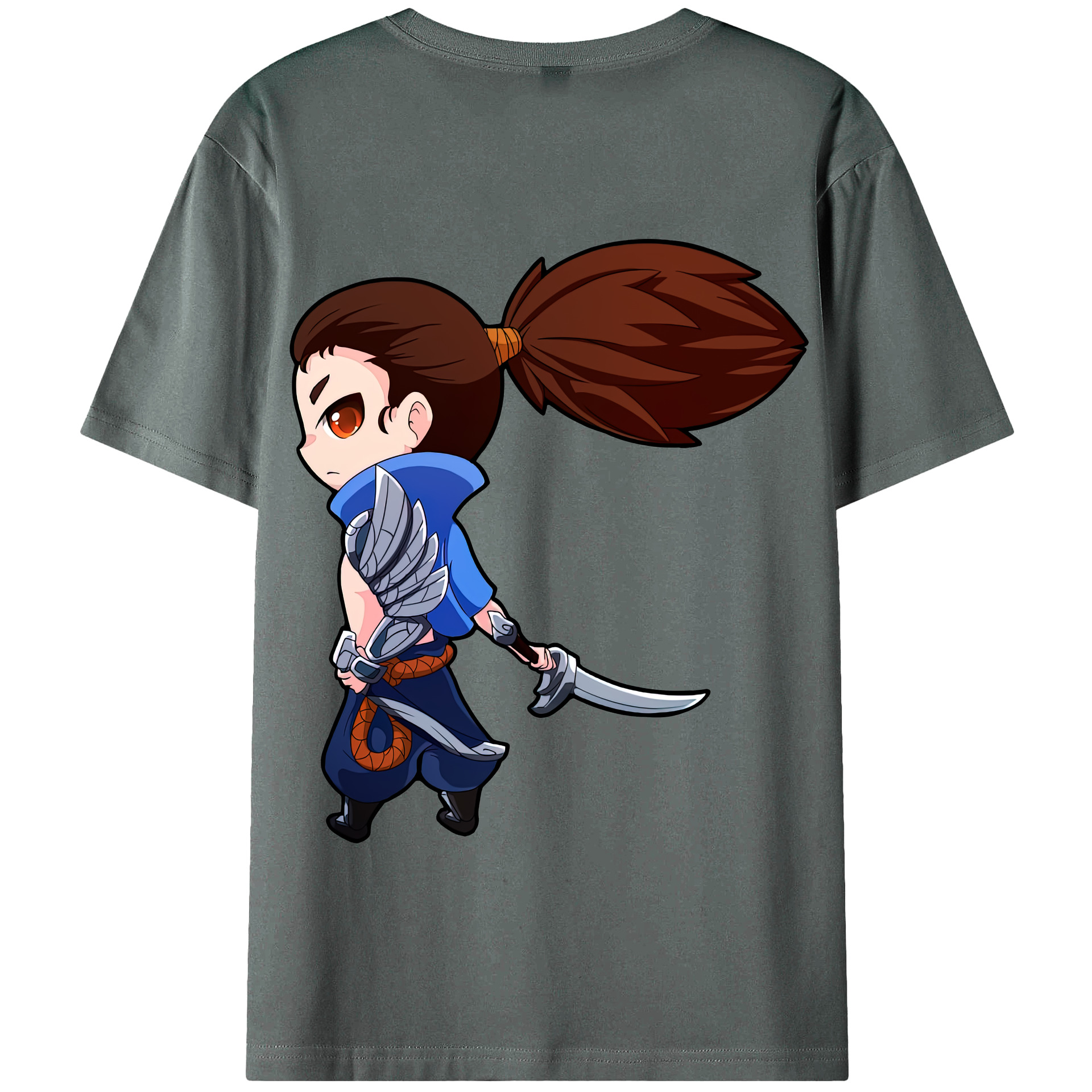 リーグ・オブ・レジェンド League of Legends LOL 綿100％半袖Tシャツ（背面プリント）